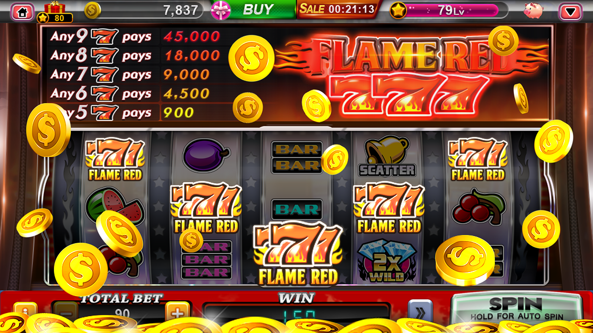 PHClub App - Slots Gameplay