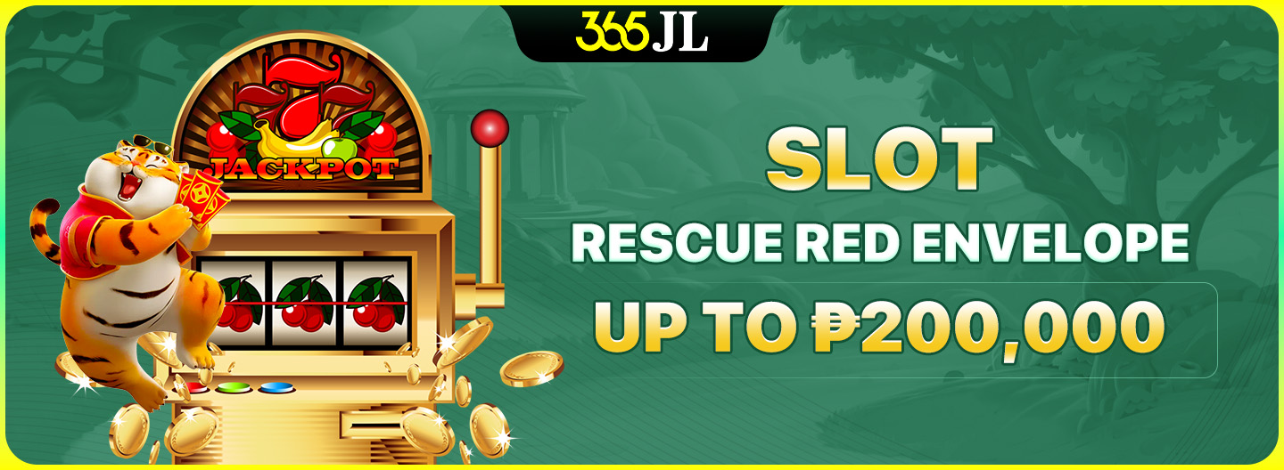 Slot Rescue promotion with a red envelope